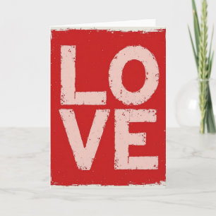 Rode Grunge Liefdeskaart Kaart