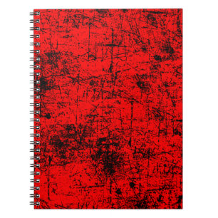 Rode grunge notitieboek