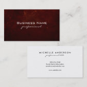 Rode Grunge Visitekaartje (Voorkant / Achterkant)