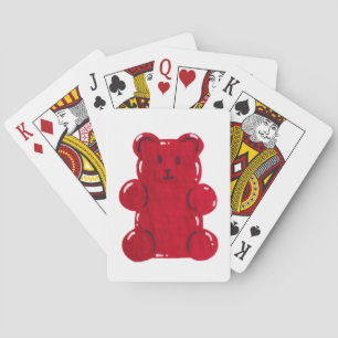 Rode Gummy Beer Pokerkaarten