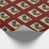 Rode Haander Trouwfeest Cadeaupapier (Hoek)