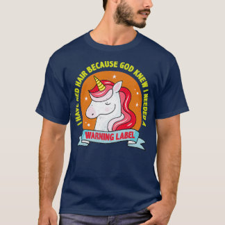 rode haar god t-shirt