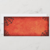  Rode Halloween Party Spiderwebs Ticket Kaart (Achterkant)