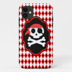 Rode Halloween Pirate Gothic Telefoon Case