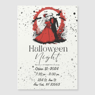 Rode Halloween uitnodiging