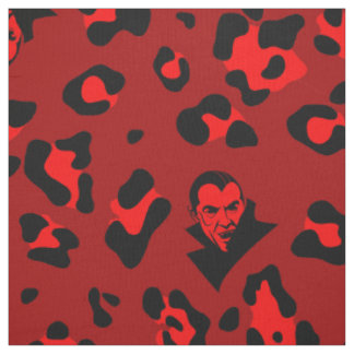 rode halloween vampier luipaardprint goth stof