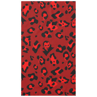 rode halloween vampier luipaardprint goth tafelkleed