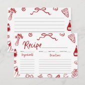 Rode Hand getekend Italiaans Vrijgezellenfeest Rec Kaart (Voorkant / Achterkant)