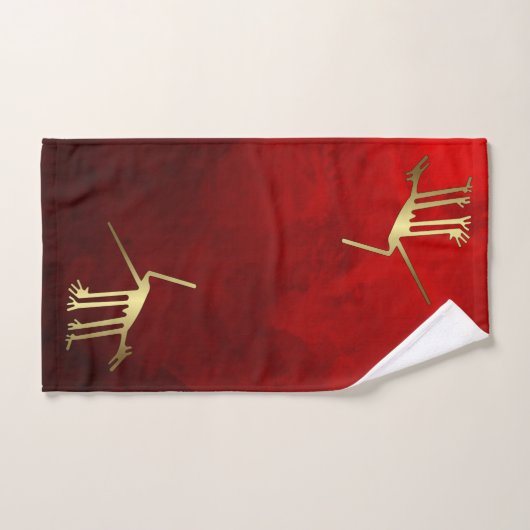 Rode handdoeken met dieren (Handdoek)