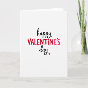Rode handgeschreven Valentijnskaart Kaart