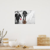 Rode handschoen poster (Keuken)