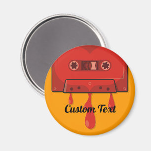 Rode harscassette magneet