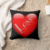 Rode Hart Aantrekkelijk Parijs Liefde Bruiloft Kussen (Deken)