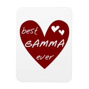 Rode Hart Beste Gamma Ooit Gifts Magneet