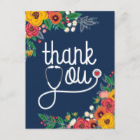 Rode Hart Bloemen Stethoscoop Verpleegkundige Doct