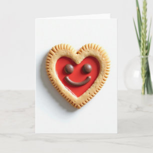 Rode Hart Koekje Kaart