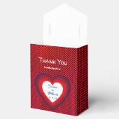 Rode Hart Liefde Bruiloft Bedankdoosjes (Geopend)