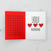 Rode Hart LIEFDE Kaart (Binnen)