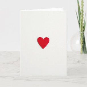 Rode Hart Matte Liefdeskaart Kaart
