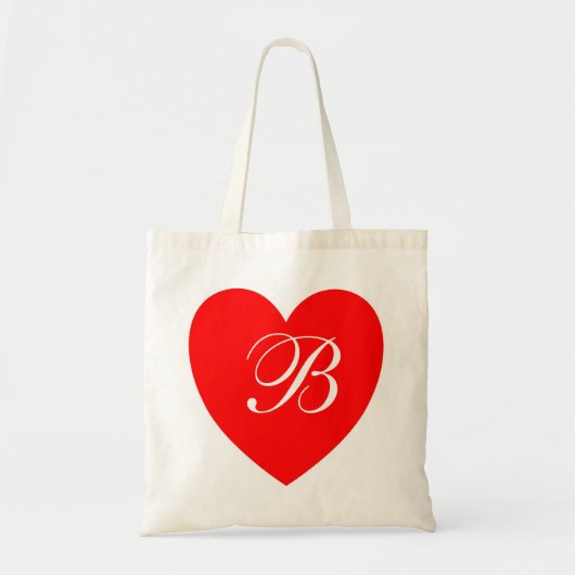 Rode Hart Monogram Tas (Voorkant)
