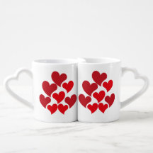 Rode Hart Patroon Gelukkige Valentijnsdag Liefhebb