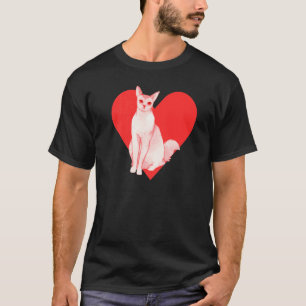 Rode Hart Schattig Huisdier Beste Vriend Balinese T-shirt