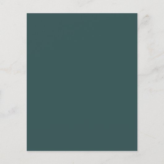 Rode Hart Slate Grijs Script Bruiloft Flyer (Achterkant)