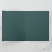 Rode Hart Slate Grijs Script Bruiloft Kaart (Binnen)