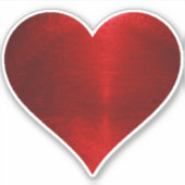 RODE HART STICKER (Voorkant)