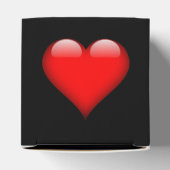 Rode Hart Trendy Liefde Bruiloft Bedankdoosjes (Bovenkant)