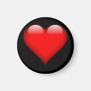 Rode Hart Trendy Liefde Bruiloft Magneet