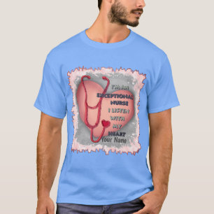 Rode hart uitzonderlijke verpleegkundige t-shirt