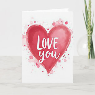 Rode Hart Verliefd Valentijnskaart Kaart