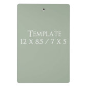 Rode Hart Vorm Liefde Klassiek Eenvoudig Minimalis Mini Klembord (Achterkant)