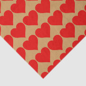 Rode Hart Vorm Liefde Klassiek Eenvoudig Minimalis Tissuepapier (Detail)