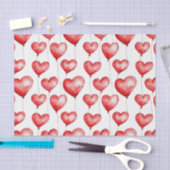 Rode hartballonnen tissuepapier (Craft)