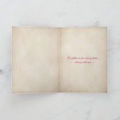 rode hartbloemen met vers in envelop kaart (Binnen)