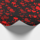 rode harten cadeaupapier (Hoek)