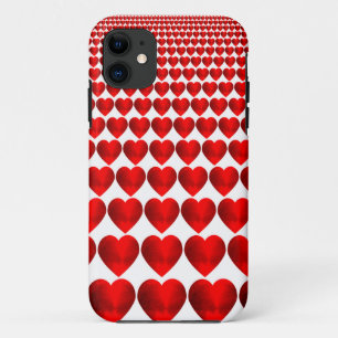 Rode harten iPhone 11 hoesje