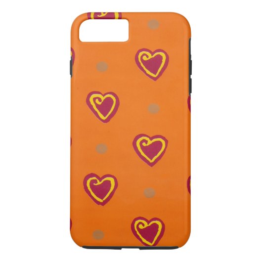 Rode harten Case-Mate iPhone case (Achterkant)