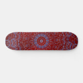 Rode harten en blauwe veter-skeelboard skateboard (Horizontaal)