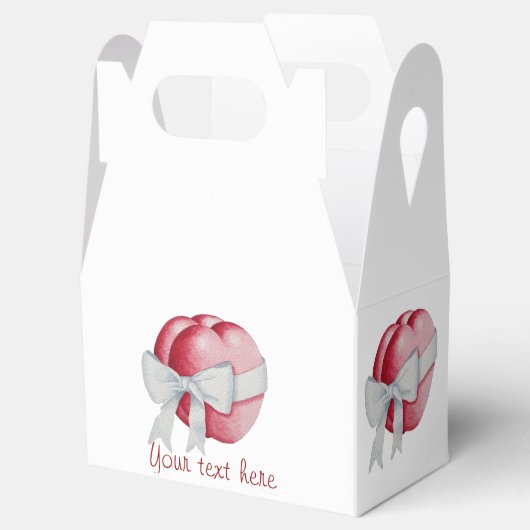 Rode harten gebonden met wit lint voor bruiloften bedankdoosjes (Geopend)