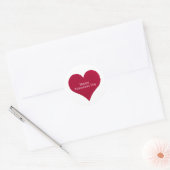 rode harten Happy Valentines dag Ronde Sticker (Envelop)