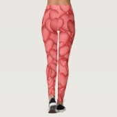 Rode harten, harten en harten leggings (Achterkant)
