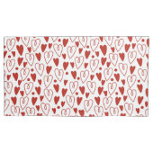 Rode harten kussensloop (Voorkant)