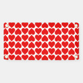 Rode harten patroon, romantisch, liefde spandoek (Horizontaal)