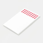 Rode harten romantische liefde, Valentijnsdag Post-it® Notes (Schuin)