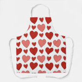 Rode harten schort (Voorkant)