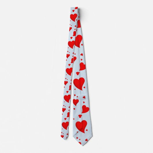 Rode harten stropdas (Achterkant)