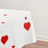 Rode harten Valentin's patroon Tafelkleed (Voorbeeld)